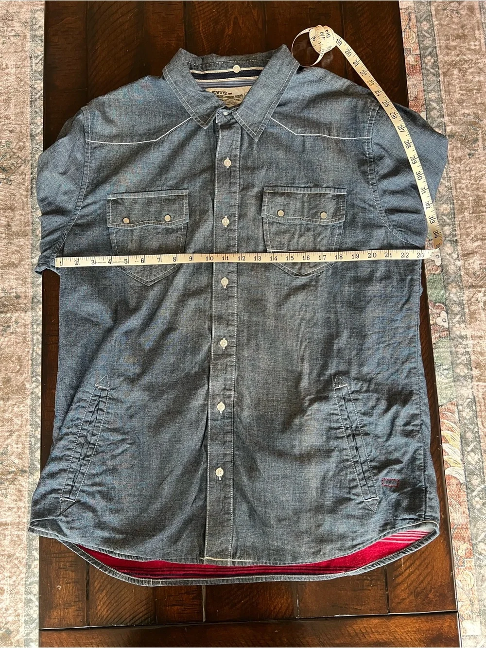 Levi’s Blanket Lined Chambray Western Shirt Jacket Men’s XL